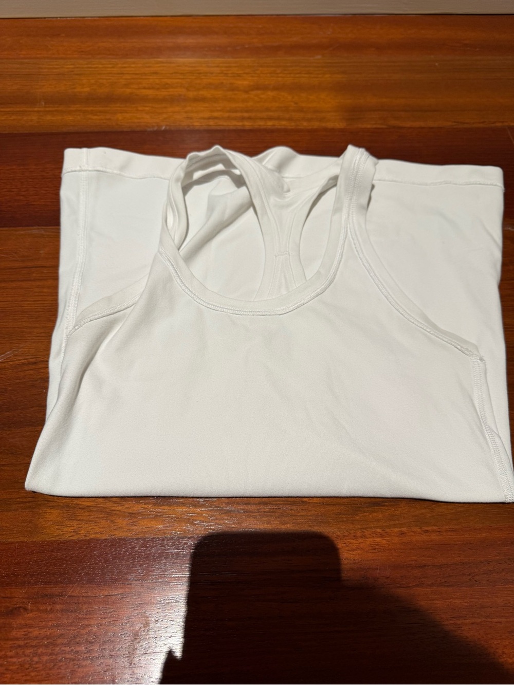 lululemon athletica White Racerback Sports Bra Tank Top